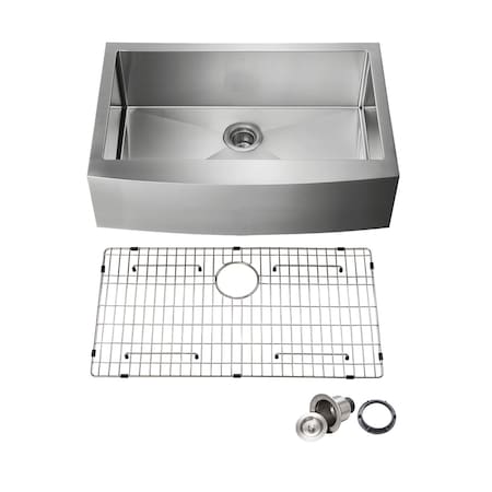 Kibi K1-SF33, Undermount, Farmhouse/Apron Mount, Satin Finish K1-SF33